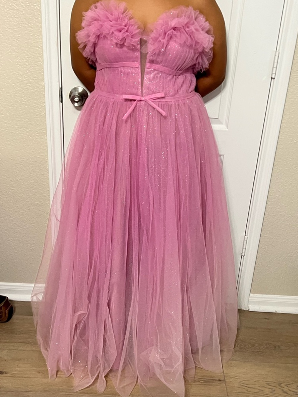 Mac Duggal Pink Ombré Barbie Princess Prom Dress 14 - Picture 4 of 10
